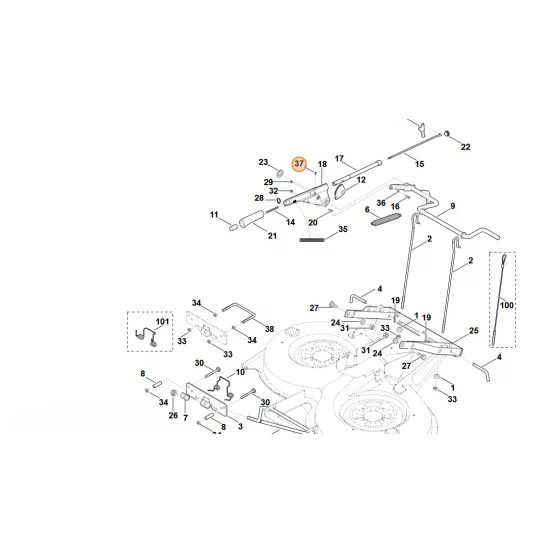 STIHL   Trzpień gwintowany M4x10 9134 381 0651